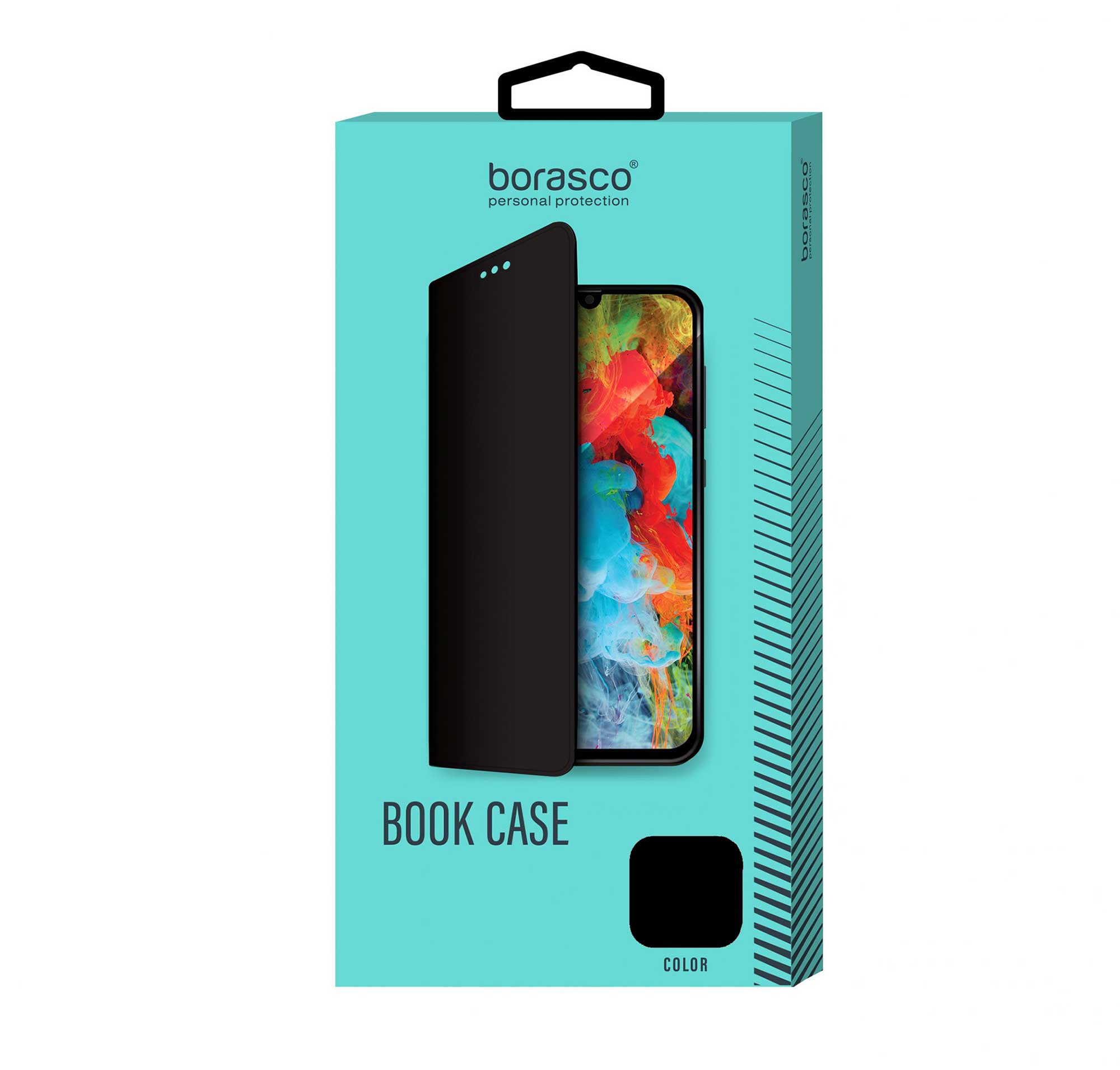 фото Чехол borasco book case для realme c20/c11('21), черный (40165)