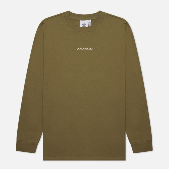 

Мужской лонгслив adidas Originals LS Face Graphic оливковый, Размер S, Зеленый, LS Face Graphic