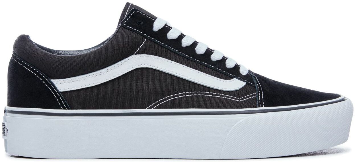 

Кеды унисекс Vans Ua Old Skool Platform черные 37.5 EU, Черный, Ua Old Skool Platform