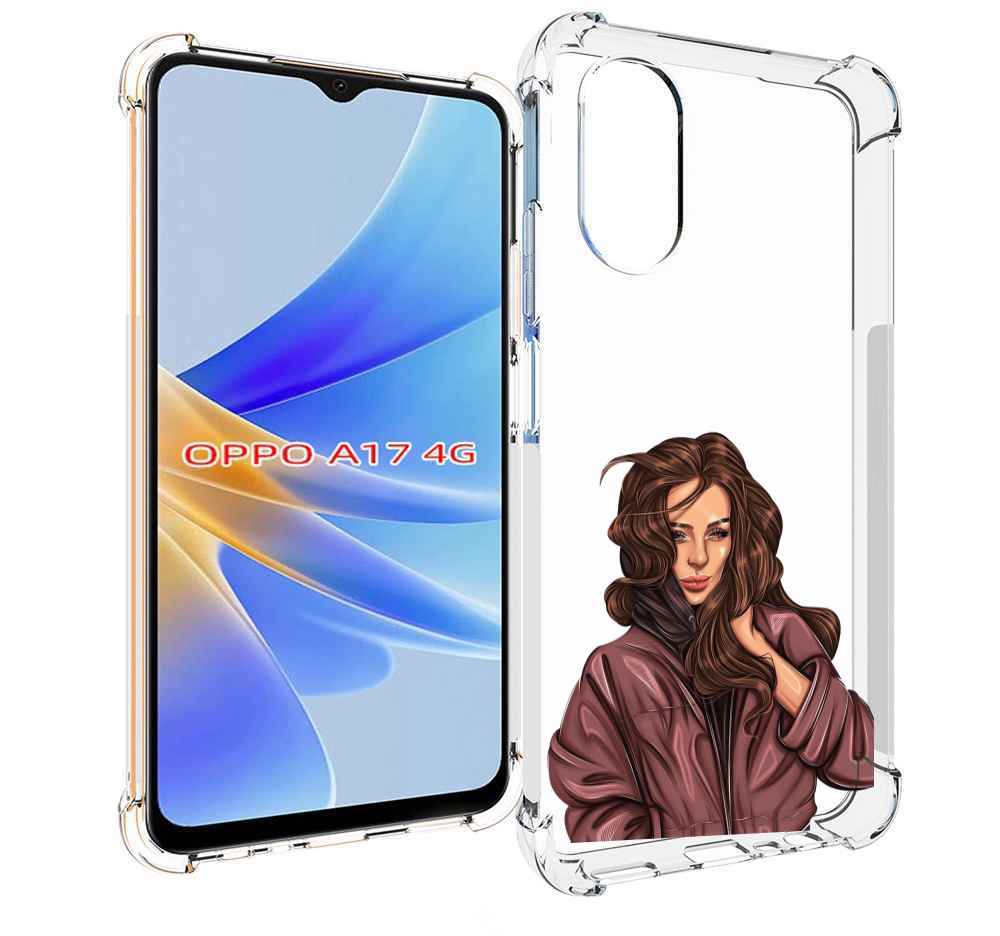 

Чехол MyPads Арт-рисунок-девушки для OPPO A17, Прозрачный, Tocco