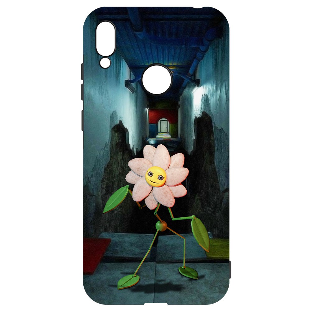 

Чехол-накладка Софт Хаги Ваги - Дейзи для Huawei Y6 (2019), Черный