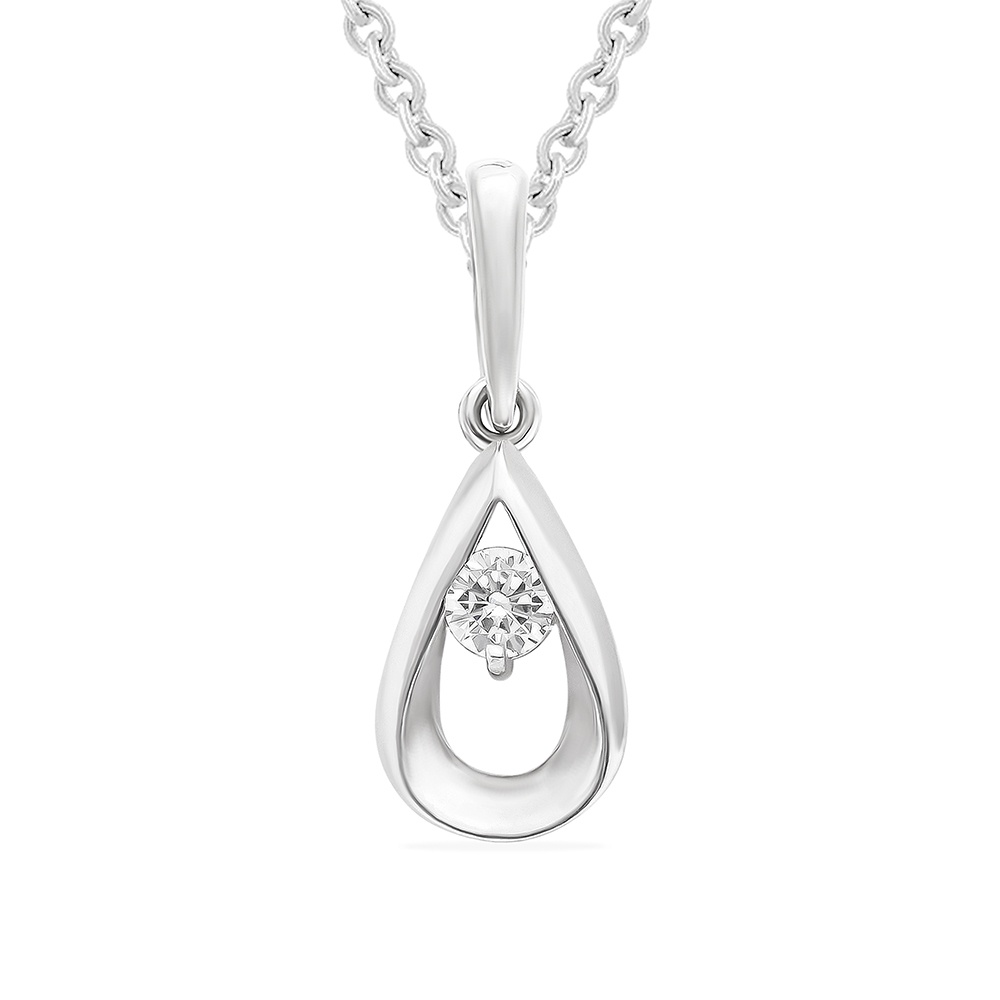 

Кулон из серебра 585Gold 703006063, фианит, 703006063