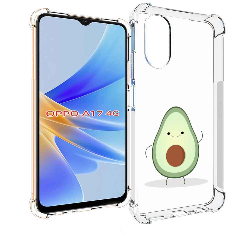 

Чехол MyPads Авокадик для OPPO A17, Прозрачный, Tocco