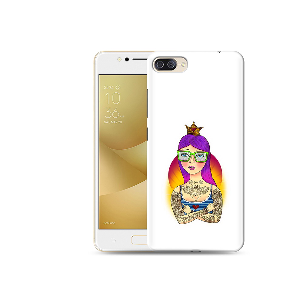 

Чехол MyPads Tocco для Asus ZenFone 4 Max (ZC520KL) девушка в татуировках с короной, Прозрачный, Tocco