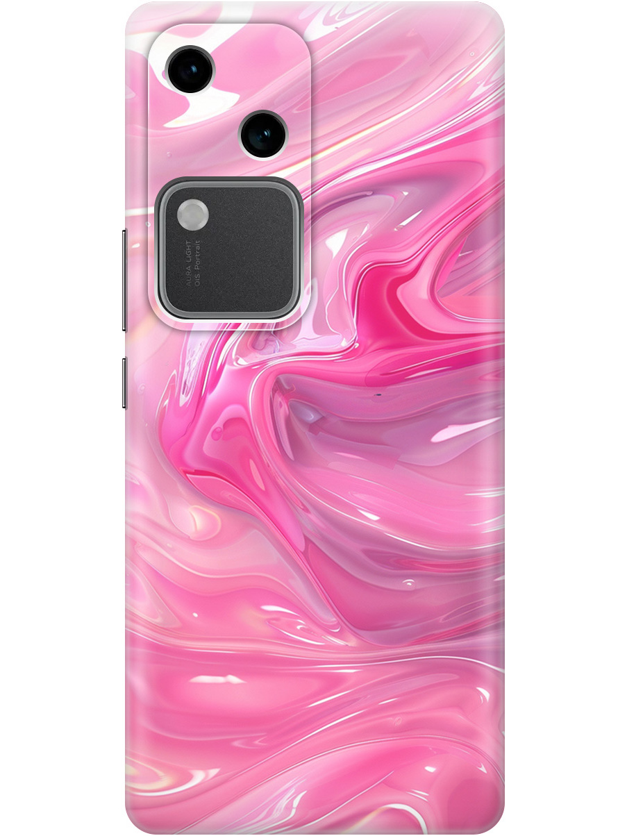 

Силиконовый чехол на Vivo v30 / s18 с принтом "Розовые волны", Прозрачный;розовый, 782621531