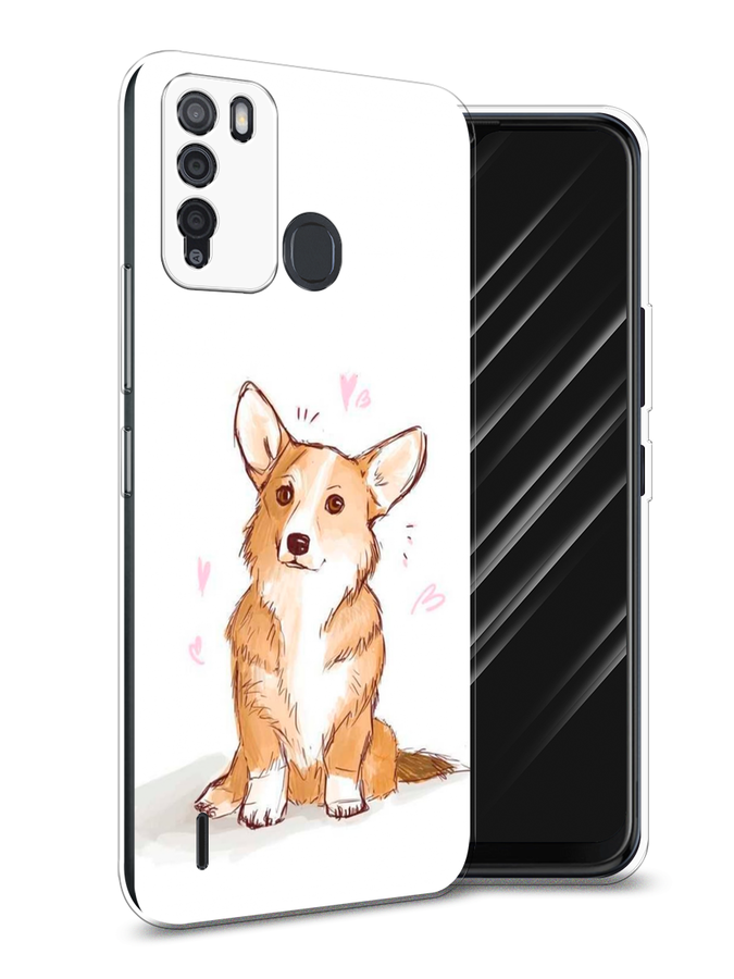 

Чехол Awog на Itel Vision 1 Pro "Корги любовь", Разноцветный, 3200350-1