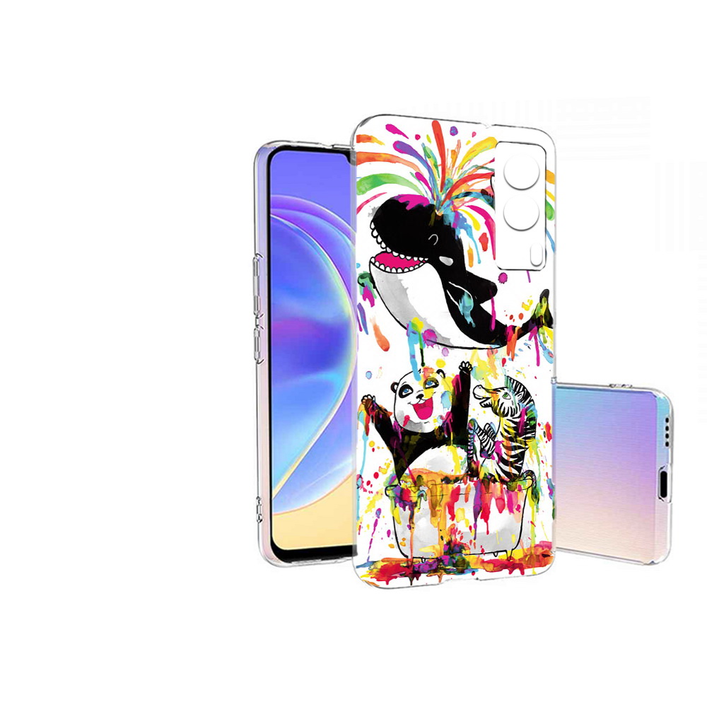 

Чехол MyPads Tocco для Vivo V21E Хиппи кит (PT161736.380.191), Прозрачный, Tocco