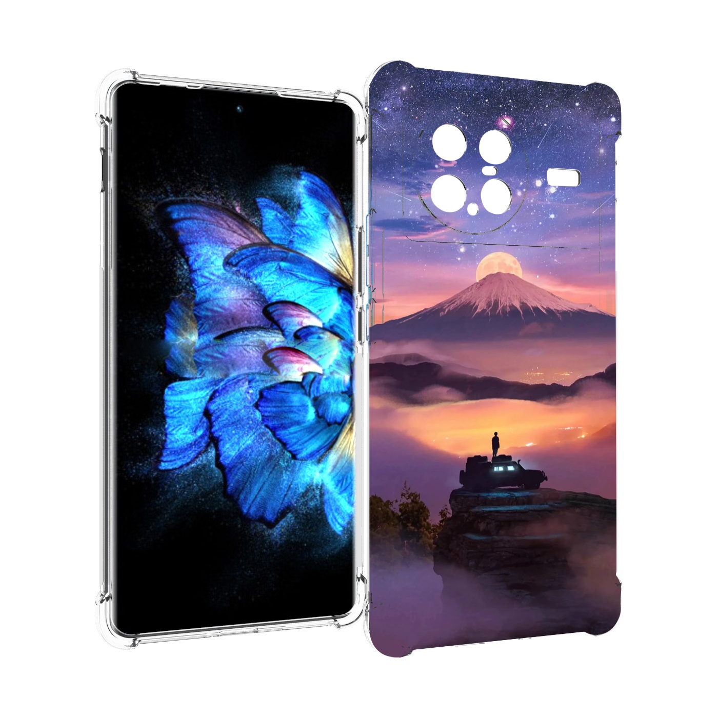 

Чехол MyPads ночь-в-горах для Vivo X Note 5G, Прозрачный, Tocco