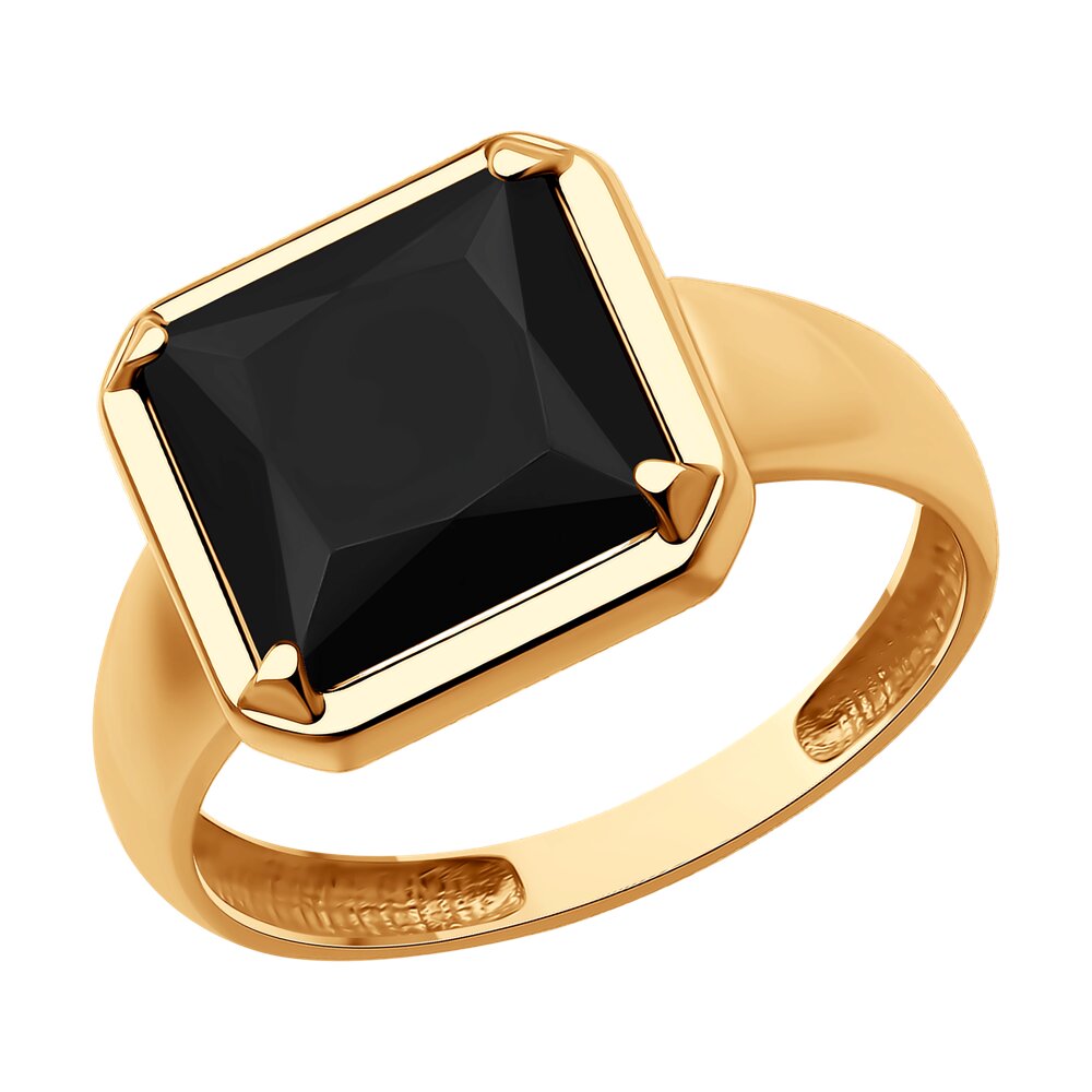 

Кольцо из серебра р.  Diamant 93-310-02122-1, оникс, 93-310-02122-1