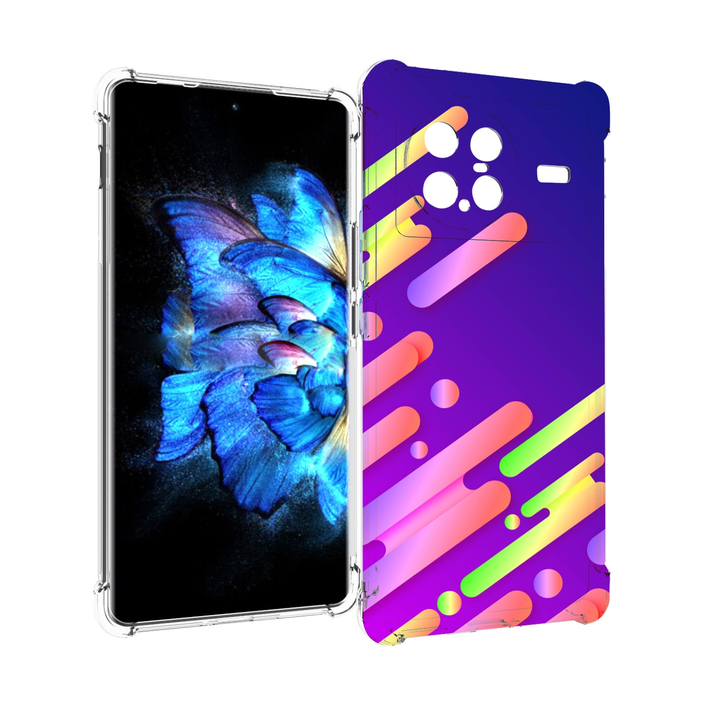 

Чехол MyPads неоновый-фон для Vivo X Note 5G, Прозрачный, Tocco