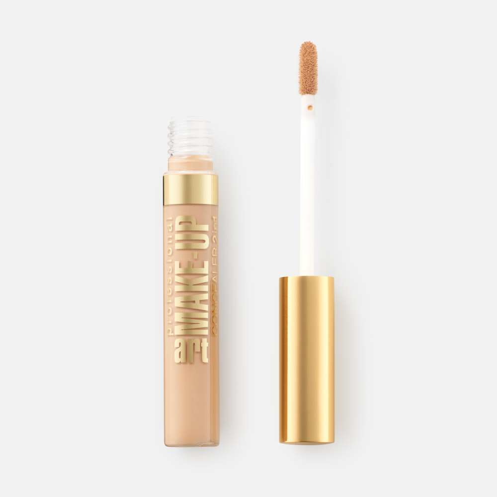 Корректор для лица EVELINE COSMETICS Art Professional Make-Up 2 в 1, №07 Ivory, 7 мл корректор eveline cosmetics magical perfection concealer 02 medium 15 мл