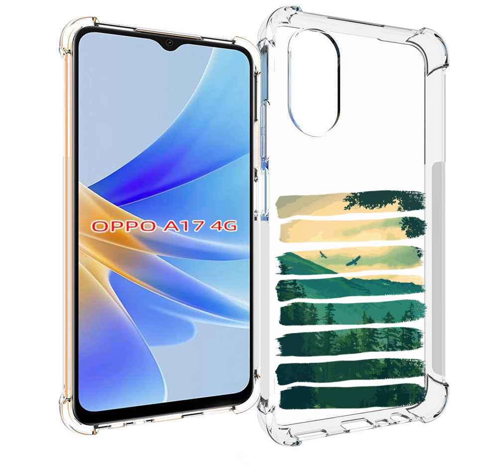 

Чехол MyPads Лесная чаща для OPPO A17, Прозрачный, Tocco