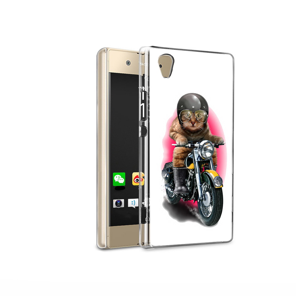 

Чехол MyPads Tocco для Sony Xperia XA1 Ultra мото-кот (PT67027.252.485), Прозрачный, Tocco