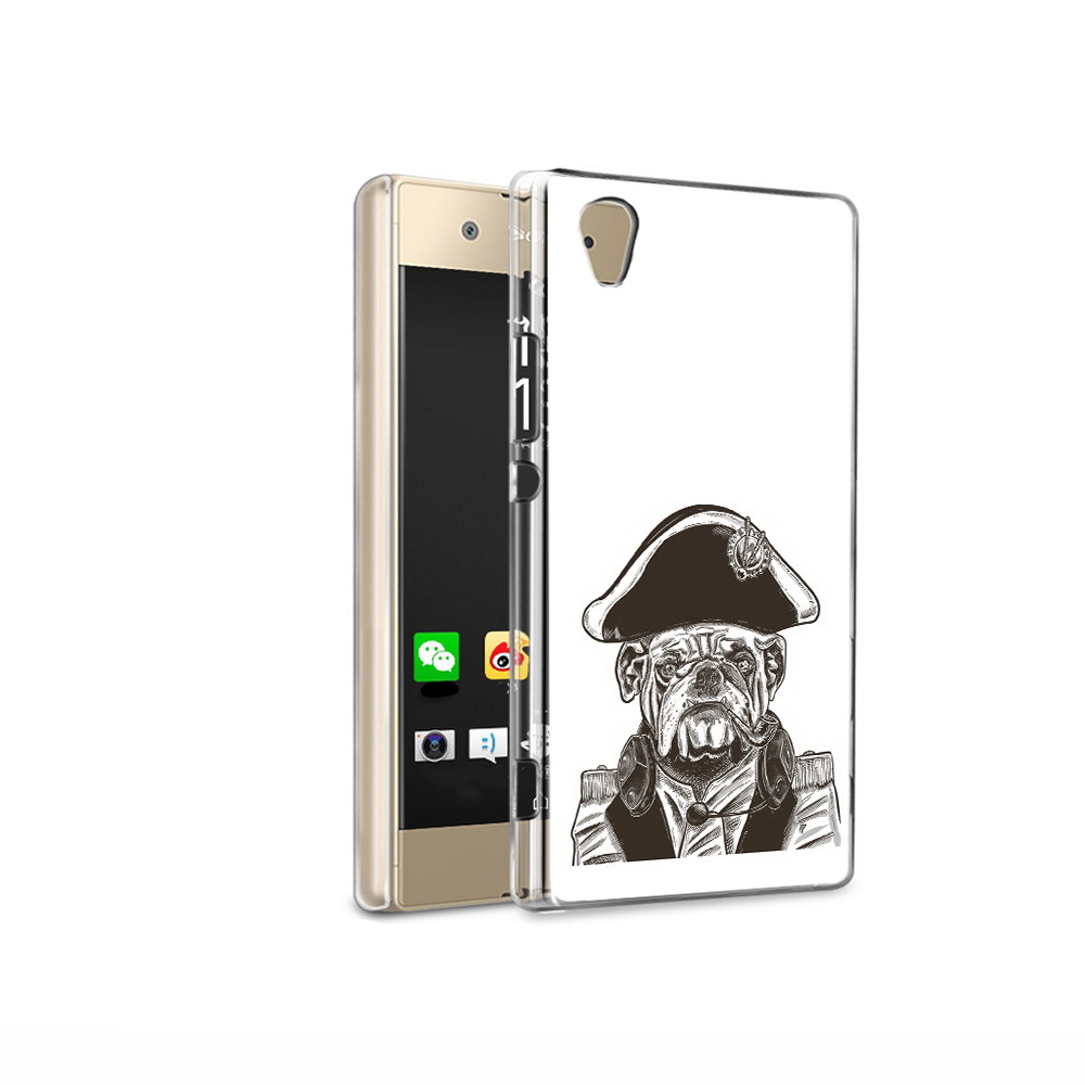 

Чехол MyPads Tocco для Sony Xperia XA1 Ultra мопс генерал (PT67027.252.483), Прозрачный, Tocco