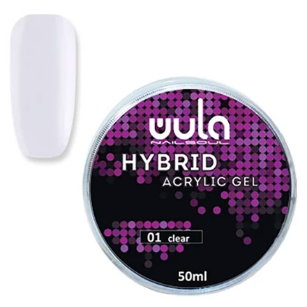 Гель акриловый WULA Nailsoul Hybrid №01, 50 мл