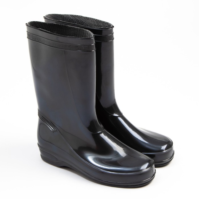 

Резиновые сапоги унисекс NoBrand 9165802 черные 39 RU, 9165802
