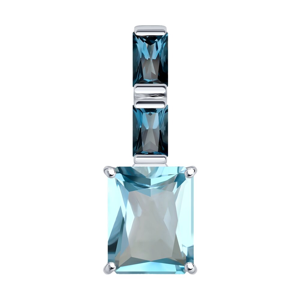

Кулон из белого золота Diamant 52-330-02457-1, топаз, 52-330-02457-1