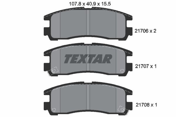 

Тормозные колодки Textar дисковые 2170602