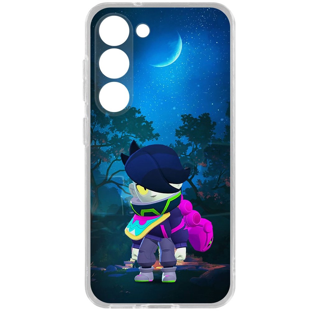 

Чехол-накладка Brawl Stars-Орочи Эдгар для Samsung Galaxy S23, Прозрачный