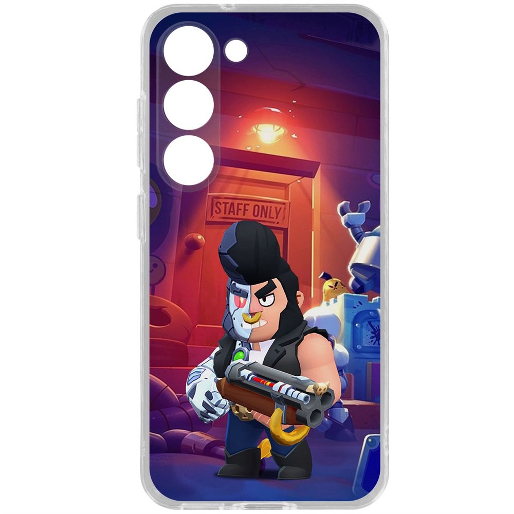 

Чехол-накладка Brawl Stars-Б-800 для Samsung Galaxy S23, Прозрачный