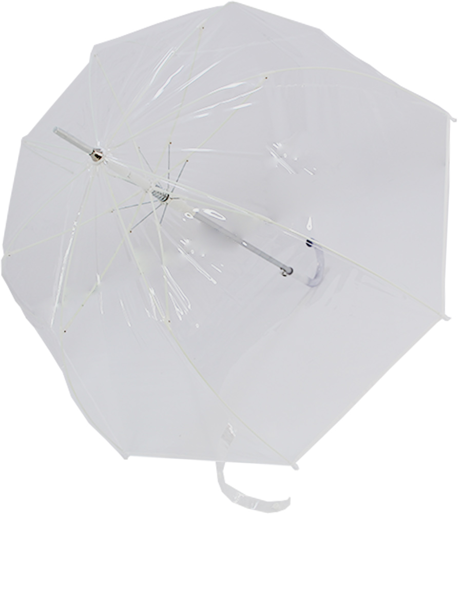 

Зонт женский Popular Umbrella 010PNN прозрачный/белый, 010PNN