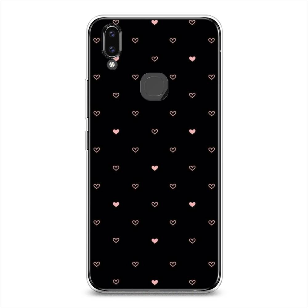 

Чехол Awog на Vivo V9/Y85 "Черный фон и сердечки", Разноцветный, 260150-3
