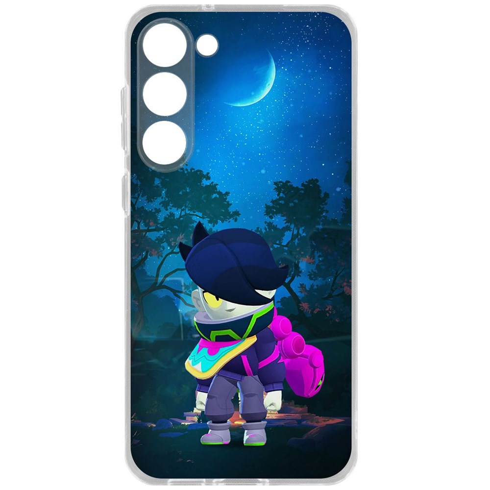 

Чехол-накладка Brawl Stars-Орочи Эдгар для Samsung Galaxy S23+, Прозрачный