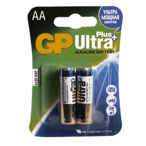 

Ultra Plus Элемент питания АА алкалиновый, 2шт, GP GP15AUP-2CR2