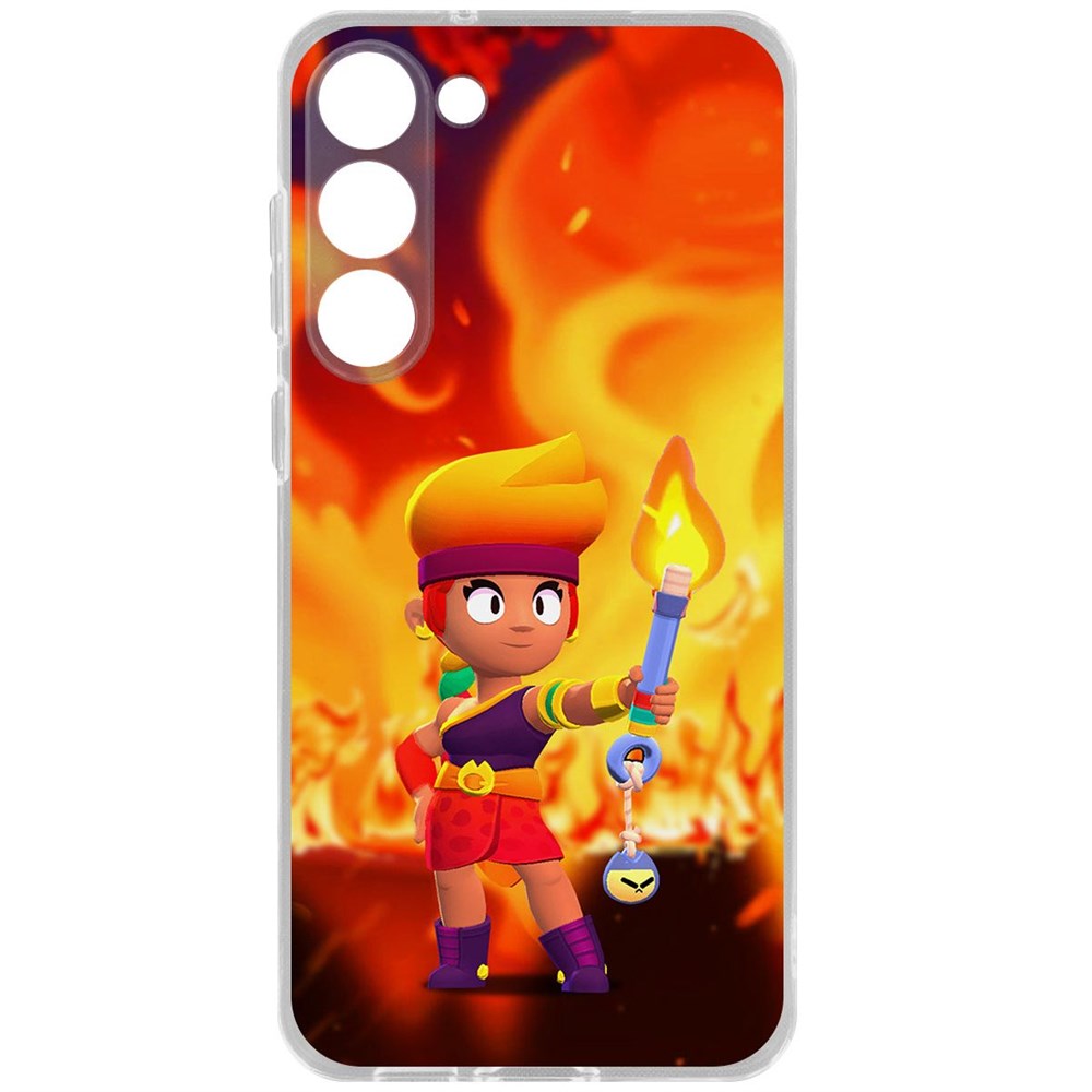 

Чехол-накладка Brawl Stars-Амбер для Samsung Galaxy S23+, Прозрачный