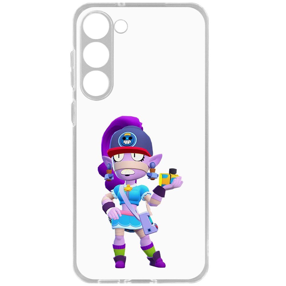 Чехол-накладка Brawl Stars-Суперфанатка Эмз для Samsung Galaxy S23+