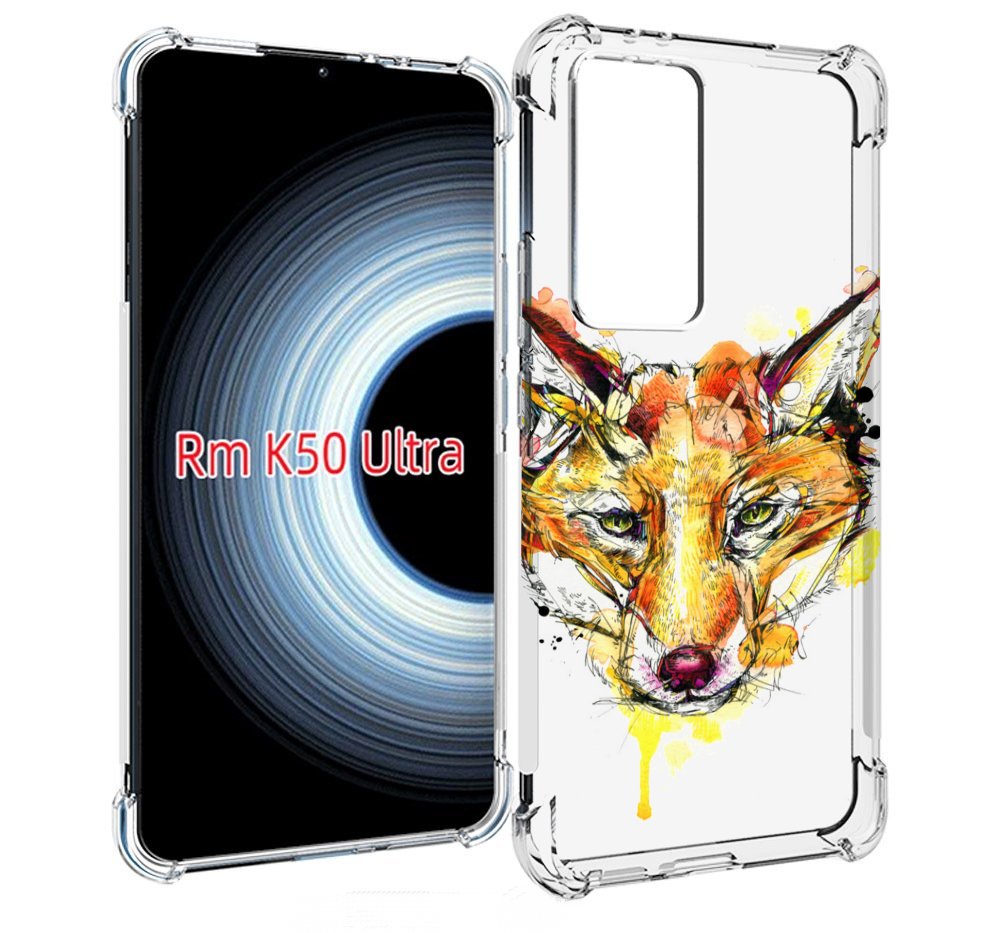 

Чехол MyPads Акварельная лиса для Xiaomi 12T / Redmi K50 Ultra, Прозрачный, Tocco