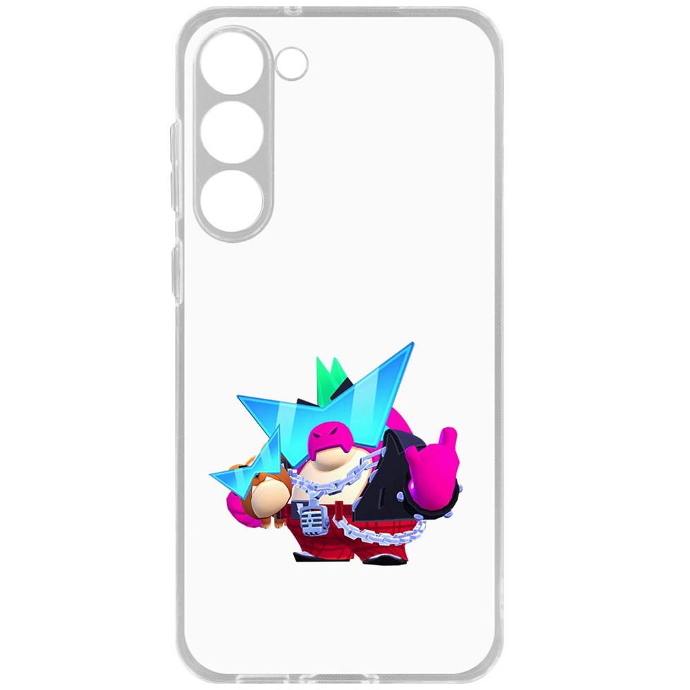 

Чехол-накладка Brawl Stars-Плохиш Базз для Samsung Galaxy S23+, Прозрачный