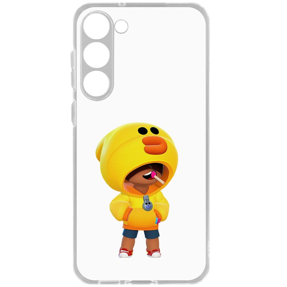 

Чехол-накладка Brawl Stars-Леон Салли для Samsung Galaxy S23+, Прозрачный