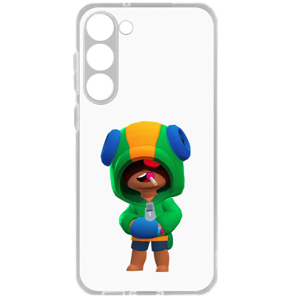 

Чехол-накладка Brawl Stars-Леон для Samsung Galaxy S23+, Прозрачный