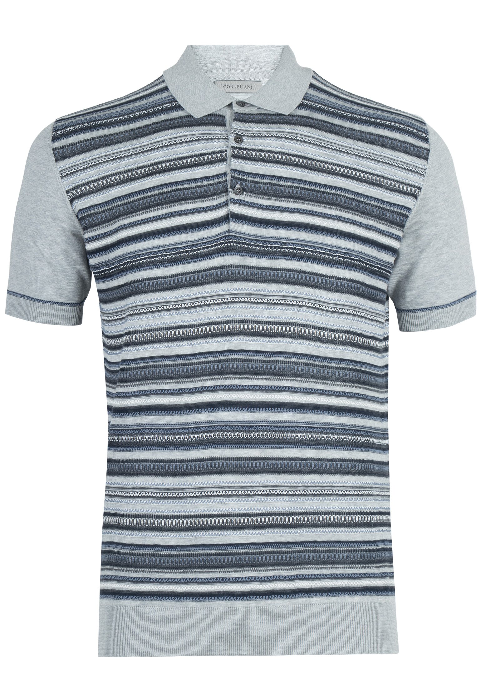 

Футболка мужская Corneliani 113872 серая 54 IT, 113872