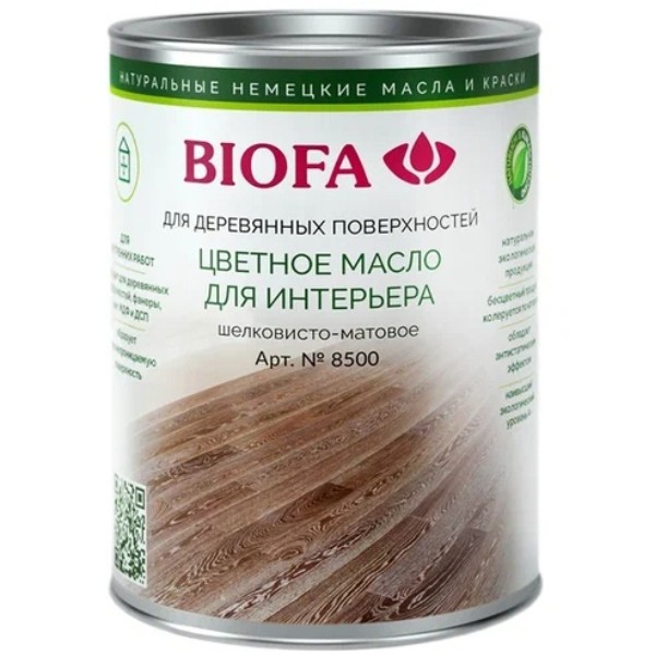 фото Biofa 8500 цветное масло для интерьера (0,375 л 8548 дуб натуральный ) nobrand