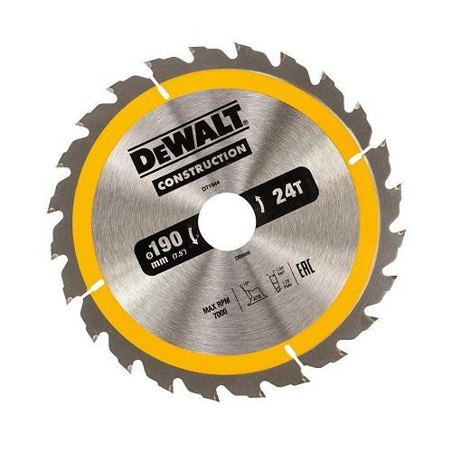 фото Dewalt пильный диск construct (190х30 мм; 24 atb) dewalt dt1944