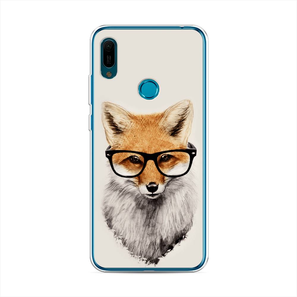

Чехол Awog на Huawei Y6 2019 "Лиса в очках", Бежевый, 68650-10