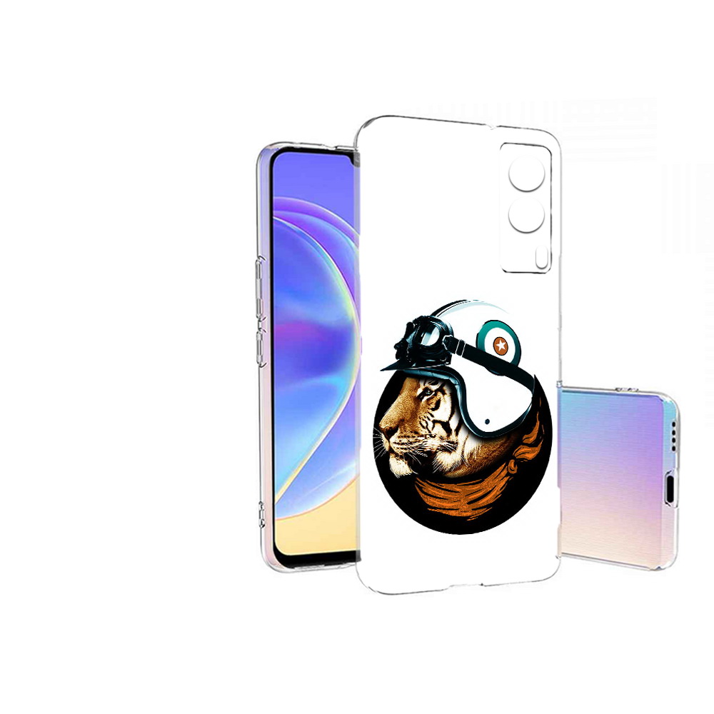 

Чехол MyPads Tocco для Vivo V21E Тигр в шлеме (PT161736.380.171), Прозрачный, Tocco