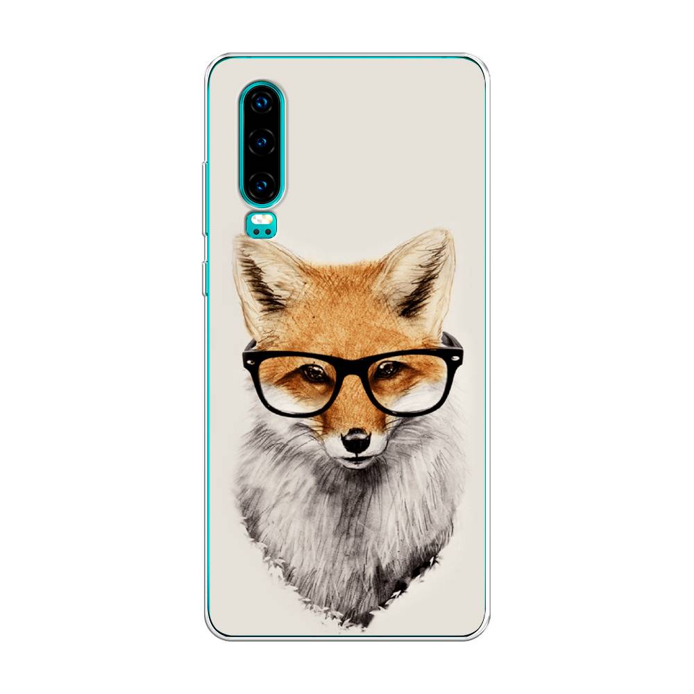 

Чехол Awog на Huawei P30 "Лиса в очках", Бежевый, 68550-10