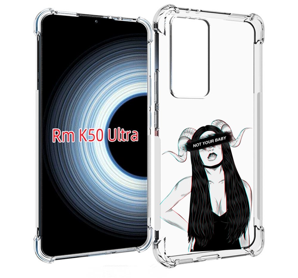 

Чехол Mypads Not-Your Для Xiaomi 12T/Redmi K50 Ultra, Прозрачный, Tocco