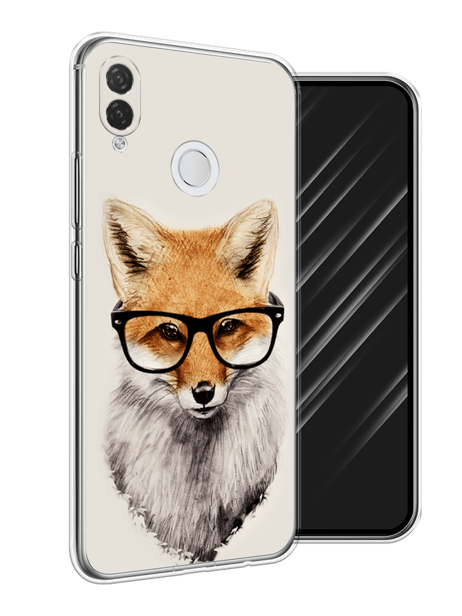 

Чехол Awog на Huawei P Smart Plus "Лиса в очках", Бежевый, 68250-10