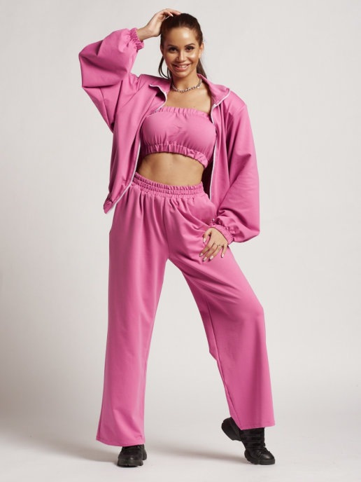 

Костюм женский DAZZLE STYLE Голди розовый 42 RU, Голди