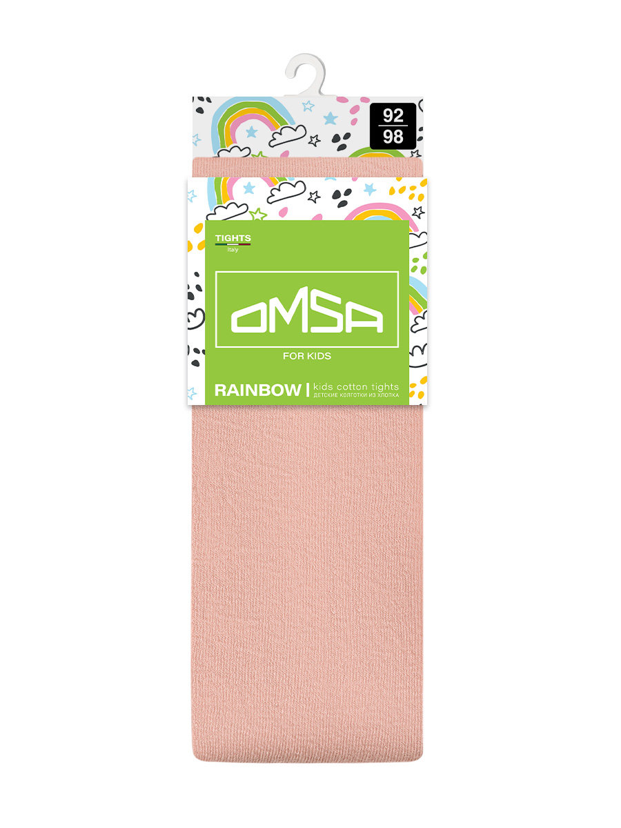 

Колготки для девочки Omsa хлопок розовые р 92-98, Розовый
