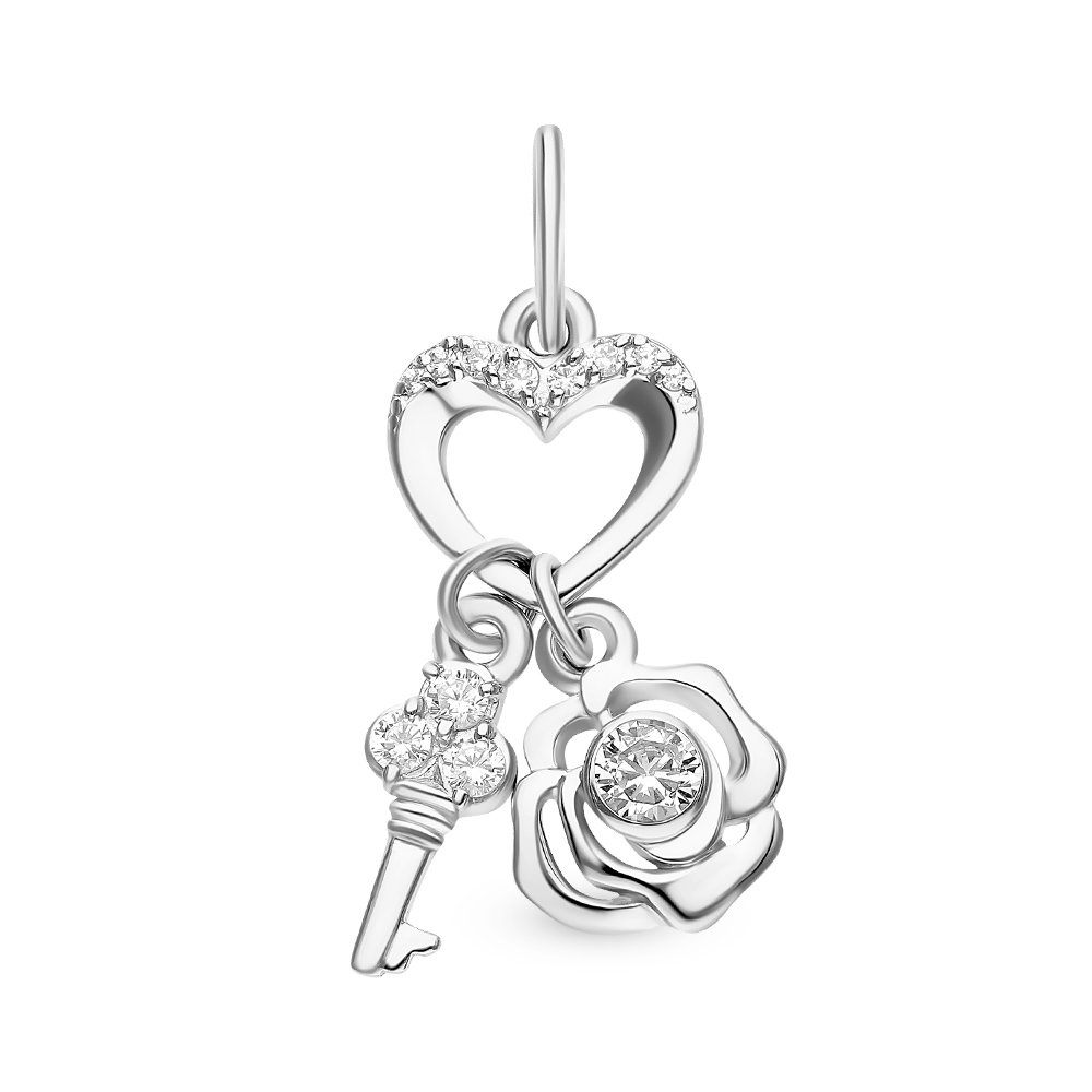 

Подвеска из серебра с фианитом 585Gold 703005894, 703005894