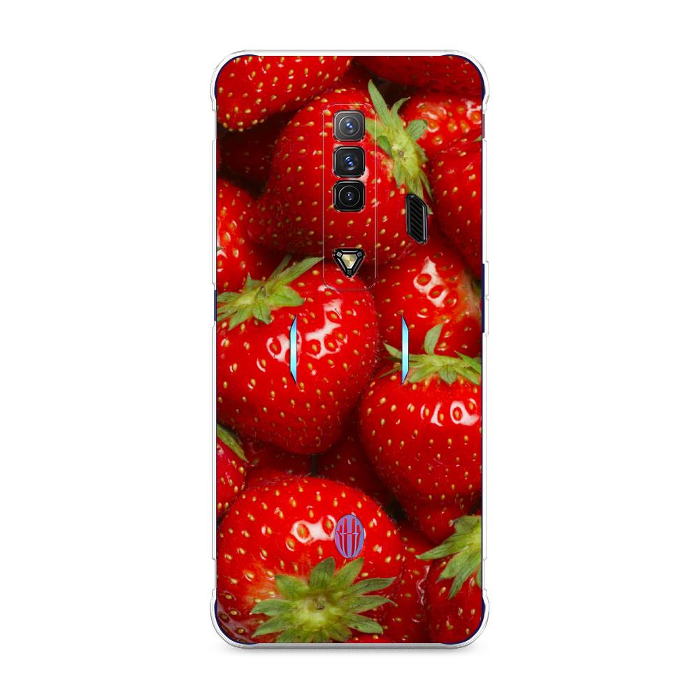 

Чехол Awog на ZTE Nubia Red Magic 7 / ЗТЕ Нубиа Ред Мэджик 7 "Клубника", Разноцветный, 135950-10