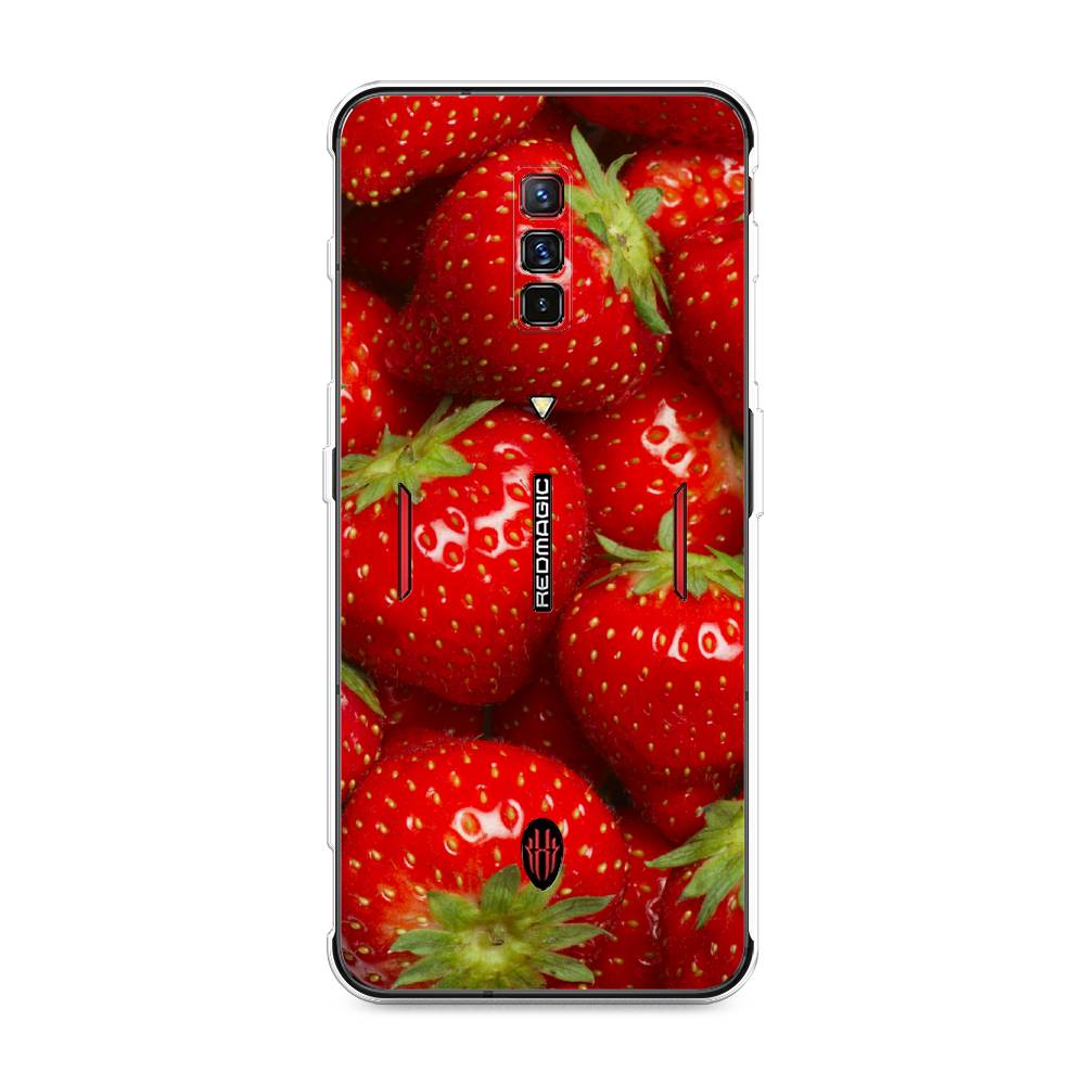 

Чехол Awog на ZTE Nubia Red Magic 6 / ЗТЕ Нубиа Ред Мэджик 6 "Клубника", Разноцветный, 135150-10