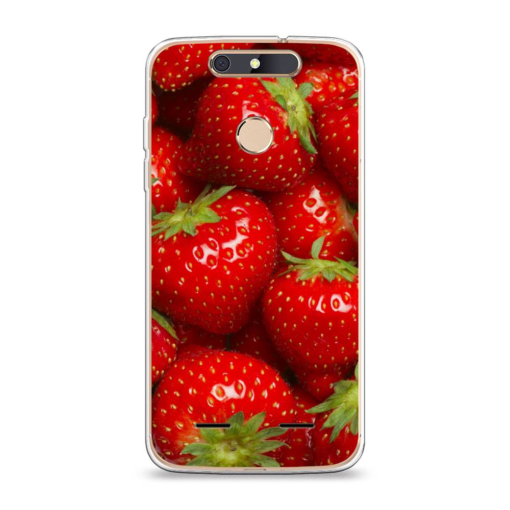 

Чехол Awog на ZTE Blade V8 mini / ЗТЕ Блэйд V8 mini "Клубника", 131950-10