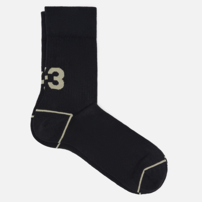 

Носки Y-3 High Tennis чёрный, Размер 40-42 EU, High Tennis