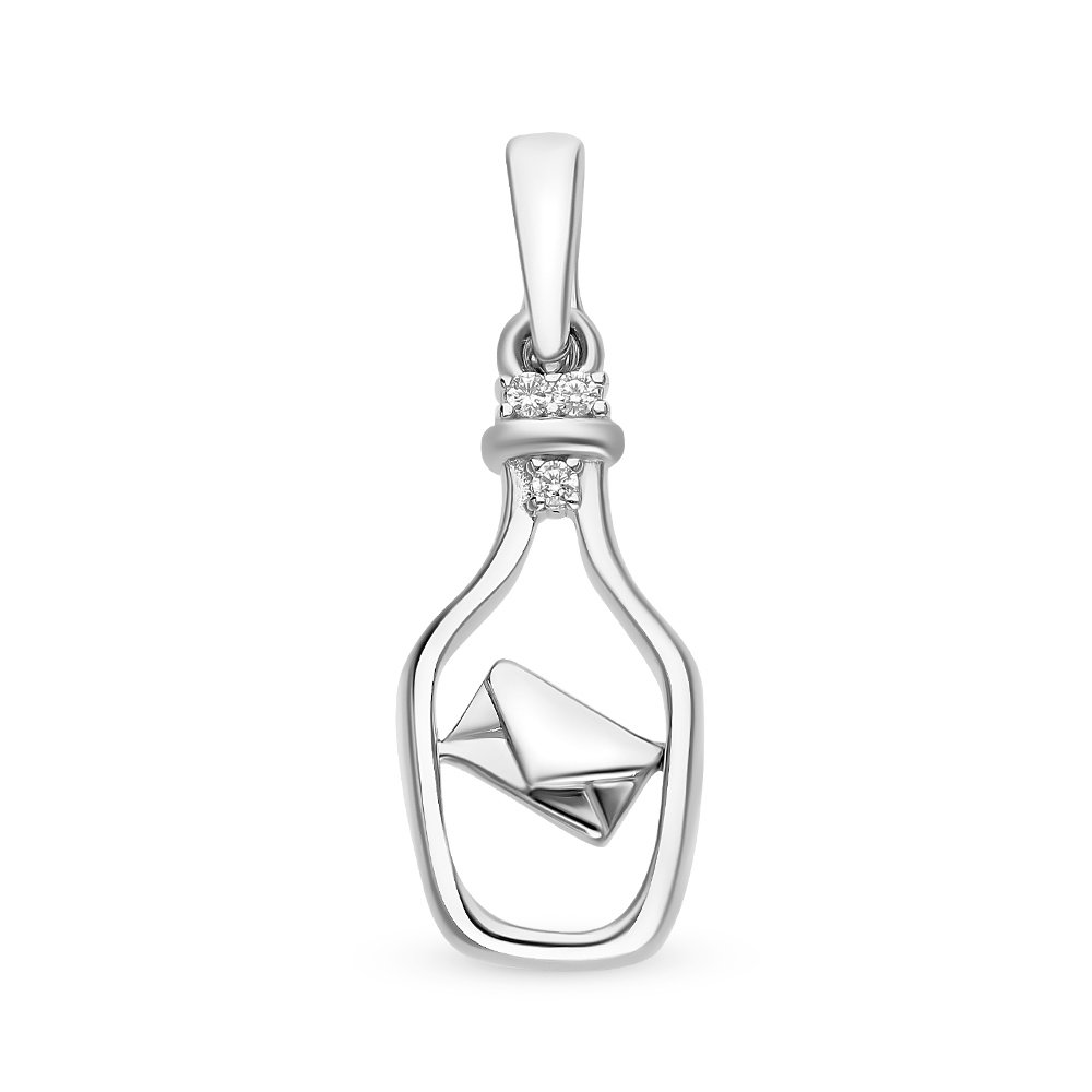

Подвеска из серебра с фианитом 585Gold 703005872, 703005872